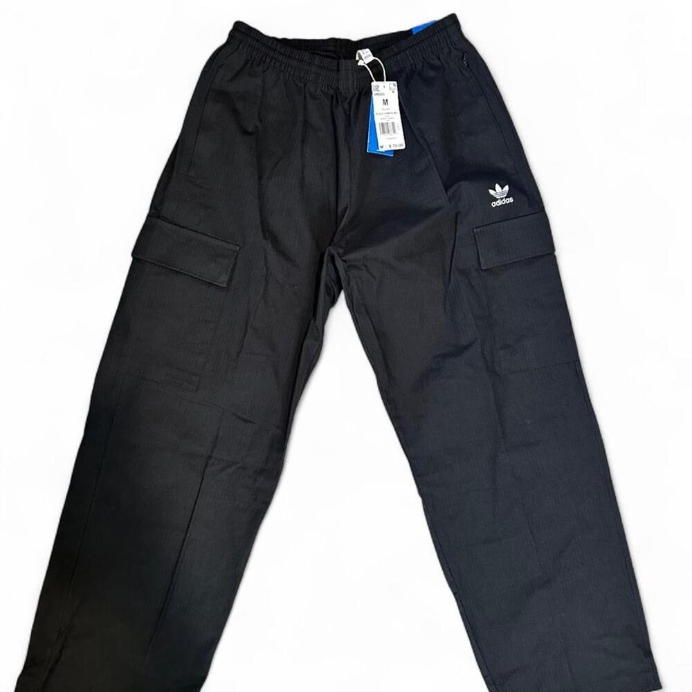 Adidas black cargo pants size
